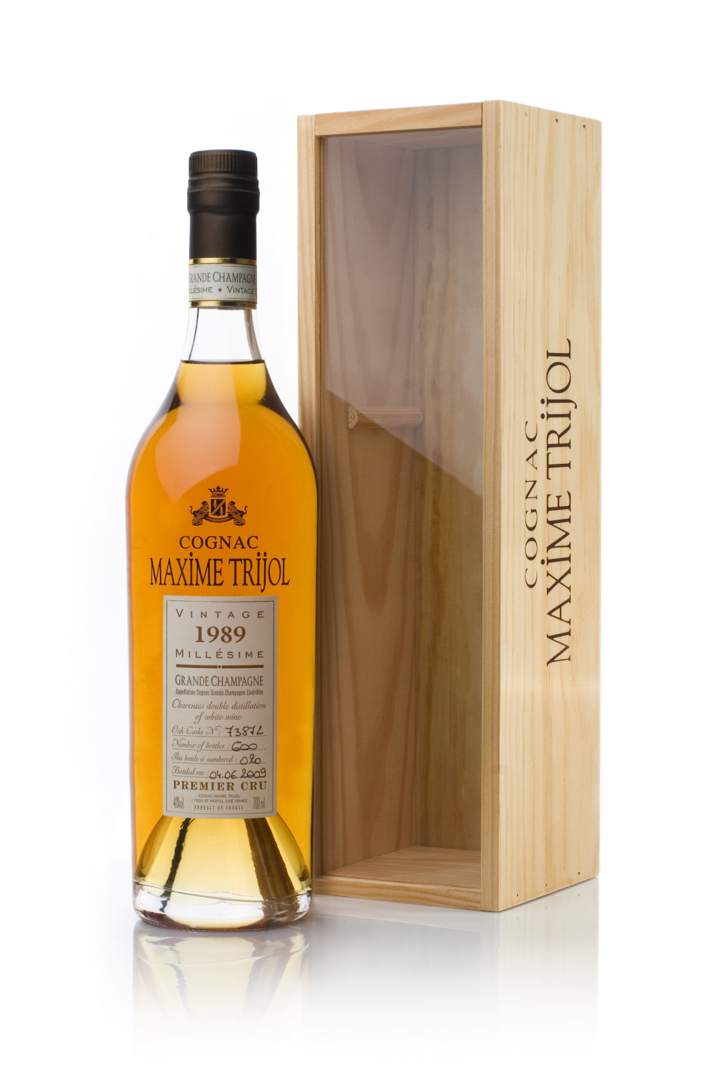 Maxime Trijol, 1989, Grande Champagne, 40% - Billede 1