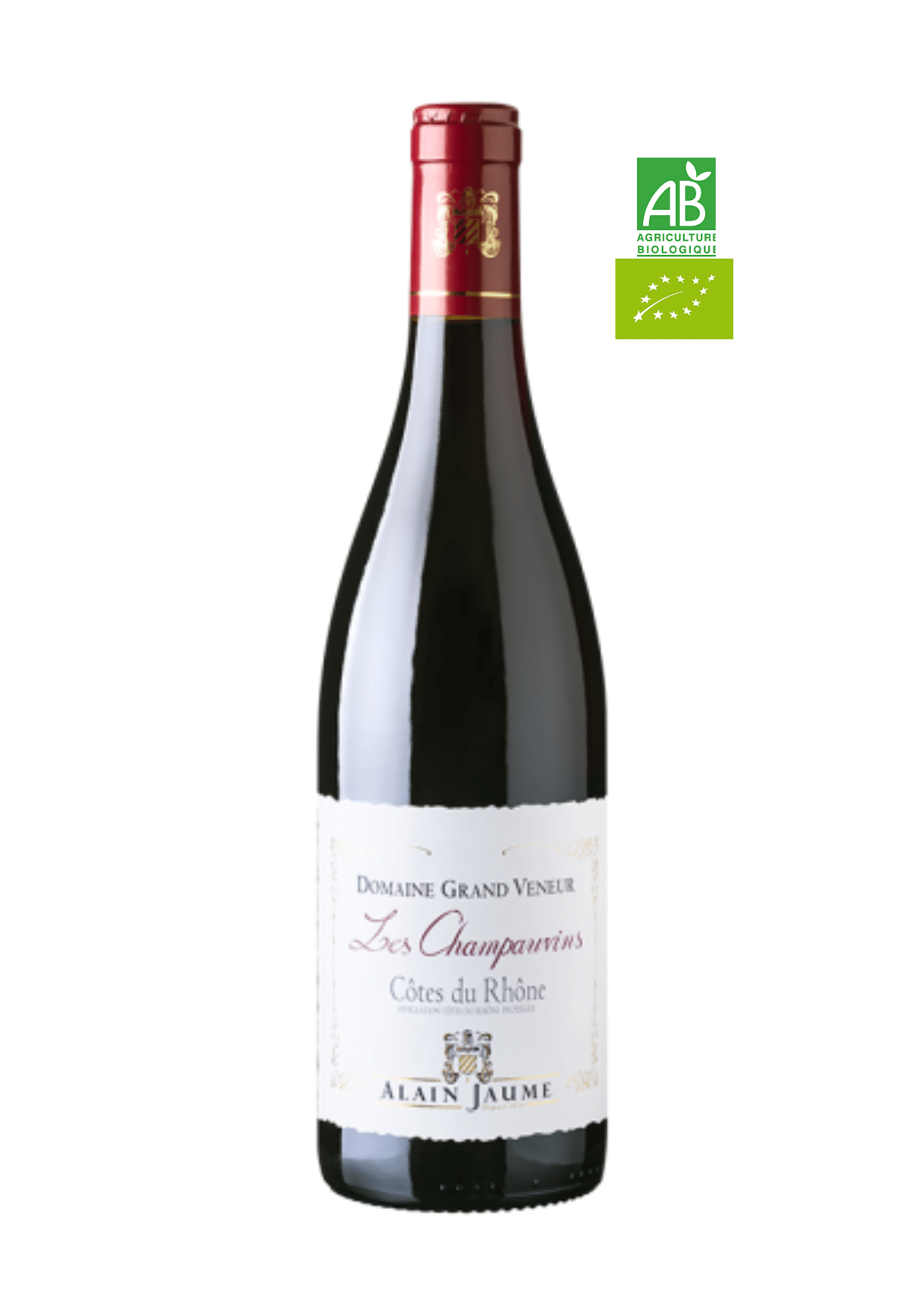 Alain Jaume - Domaine Grand Veneur ’Les Champauvins’ Rouge, Økologisk, Côtes du Rhône Alain Jaume - Domaine Grand Veneur ’Les Champauvins’ Rouge, Økologisk, Côtes du Rhône